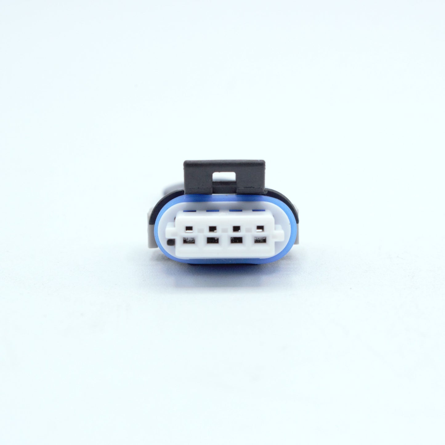 GM LS ignition coil connector for Gen 4 IV ignition coils or Corvette Camaro LS3 LS7 ignition coils.
Black with an blue seal, comes with a white TPA on the front and a Grey . Made by Delphi GT150 series 4 pin way terminal, sealed
Each set comes with terminals and seals Code B coding keying
can be purchased as a set of 4, 6 or 8PS on the pack