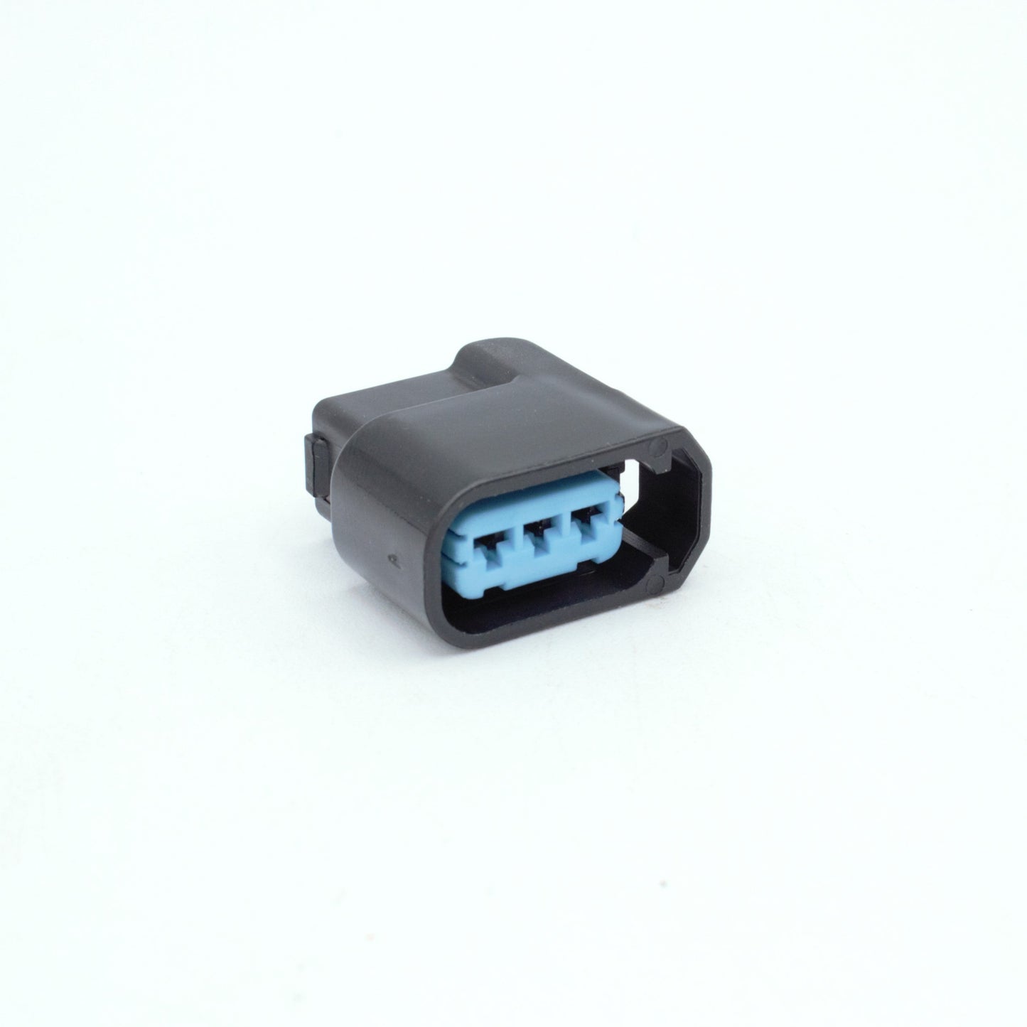 Honda Acura ignition coil connector from K20 and K24 engines
Black with blue TPA, sealed 3 way terminal pin
Made by Sumitomo HX 090 series

Common upgrade for SR JZ RB and 7M engines. also Found on Honda J series V6 engines J35 J37 J32
sold in packs of 4,6 or 8 comes with terminals and seals