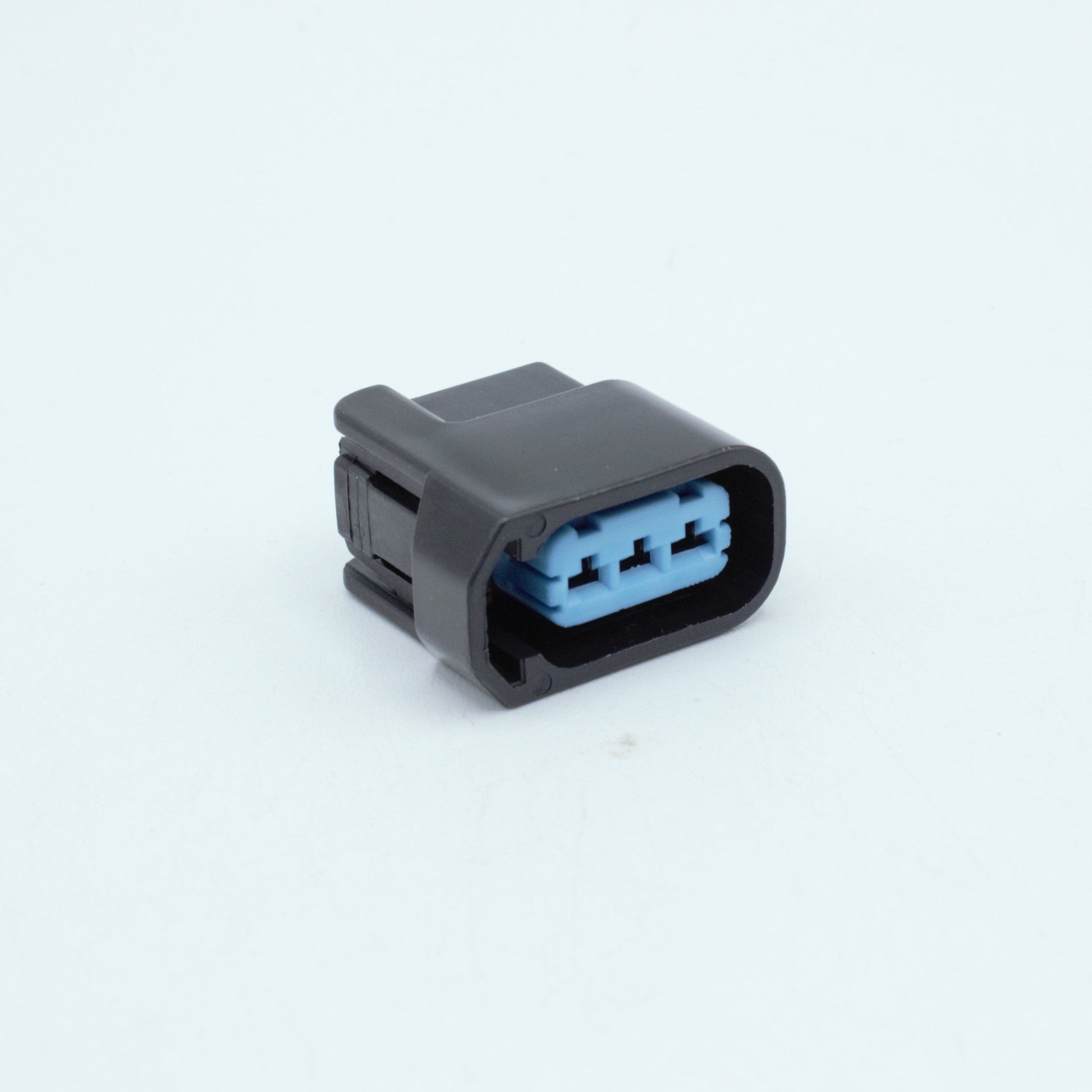 Honda Acura ignition coil connector from K20 and K24 engines
Black with blue TPA, sealed 3 way terminal pin
Made by Sumitomo HX 090 series

Common upgrade for SR JZ RB and 7M engines. also Found on Honda J series V6 engines J35 J37 J32
sold in packs of 4,6 or 8 comes with terminals and seals
