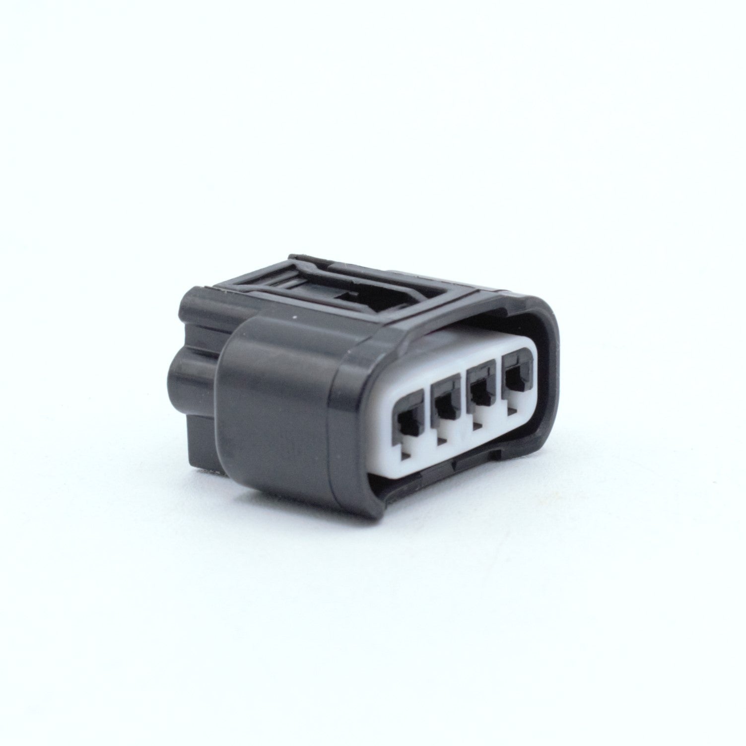 Toyota 3UZ 1ZZ ignition coil connectors
black with white TPA
Sealed
4 way terminal pin
Made by Yazaki 090 090 II series

Common upgrade for SR20 ignition systems, JZ and RB
sold as a set of 4 with terminals and seals