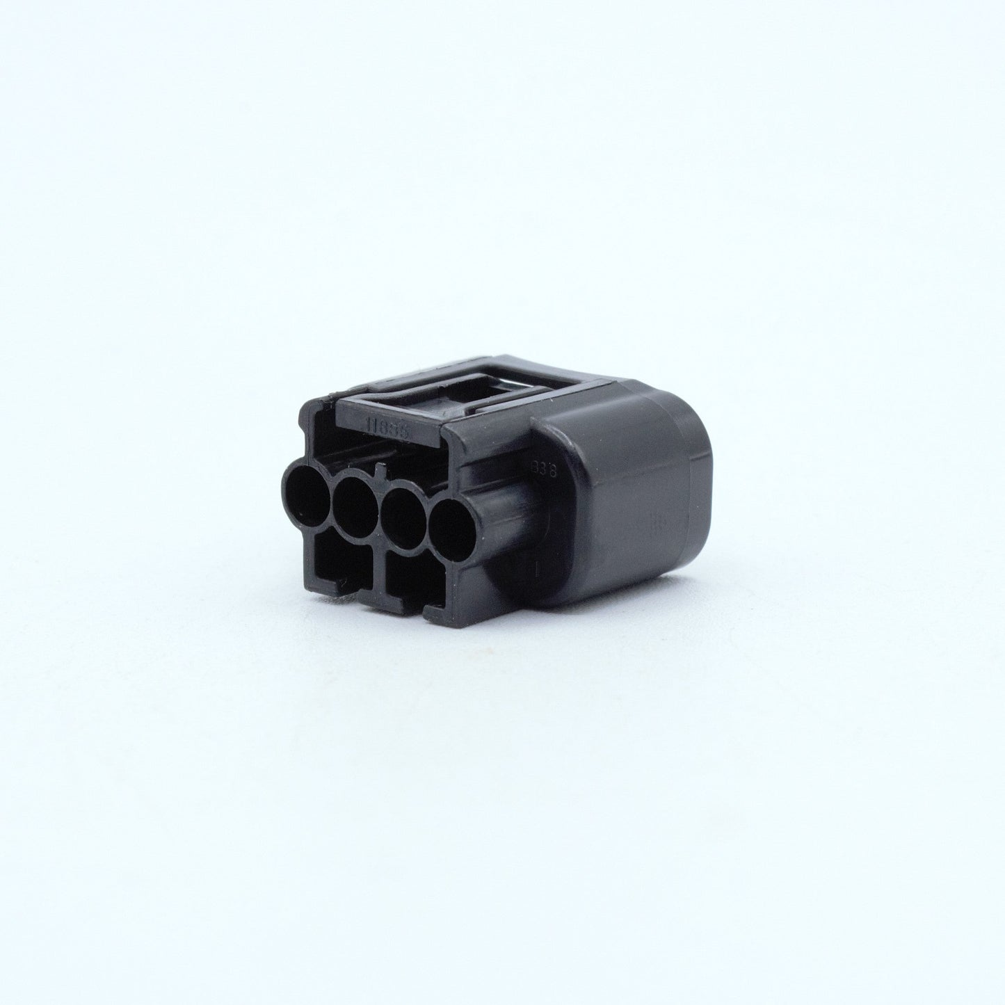 Toyota 3UZ 1ZZ ignition coil connectors
black with white TPA
Sealed
4 way terminal pin
Made by Yazaki 090 090 II series

Common upgrade for SR20 ignition systems, JZ and RB
sold as a set of 4 with terminals and seals